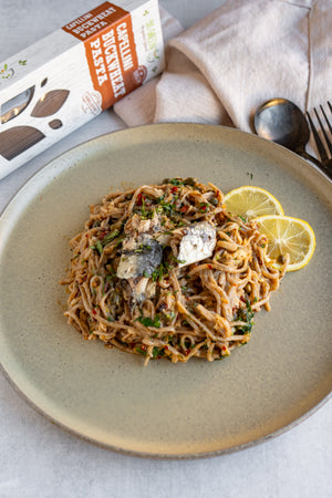 Sardine Lemon and Caper Pasta