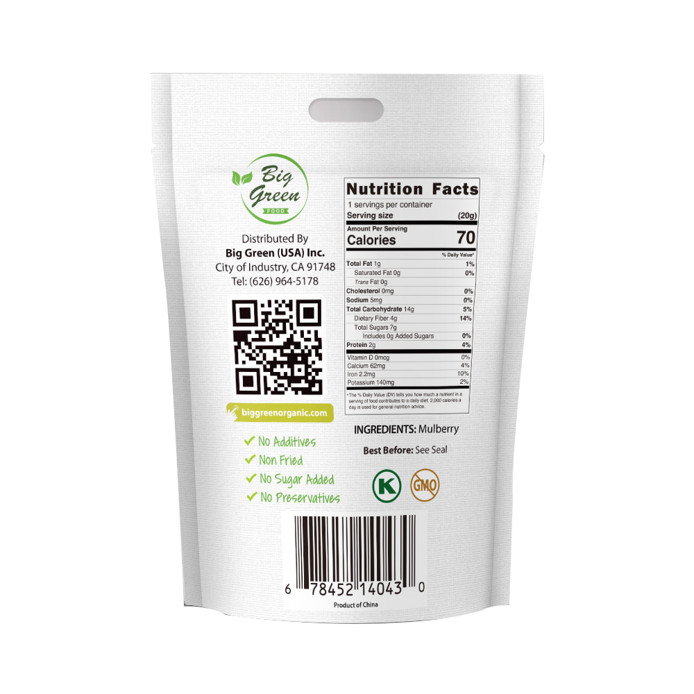 Freeze Dried Mulberry – Big Green Organic Food