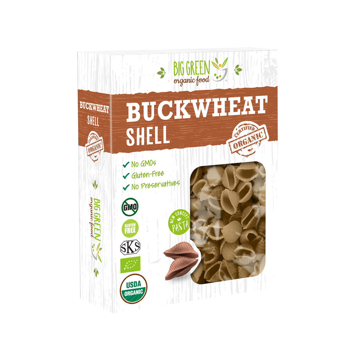 Organic Buckwheat Shells Big Green Organic Food