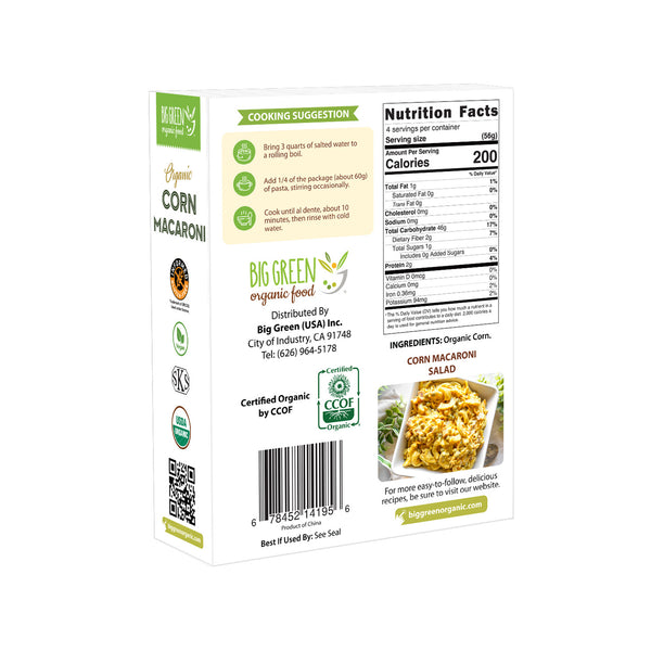 Organic Corn Macaroni
