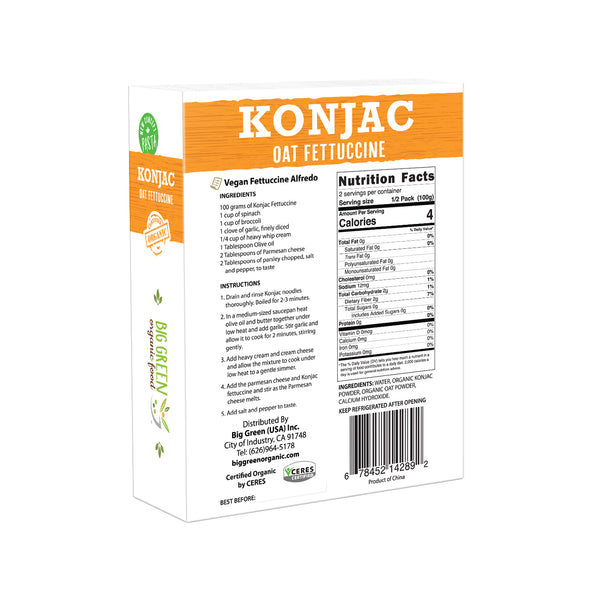 Organic Konjac Oat Fettuccine